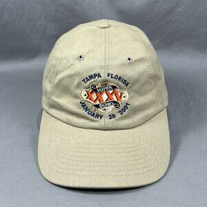 Tampa Bay Florida NFL Strapback Hat Khaki Super Bowl XXXV 35 Miller Lite FL Mens